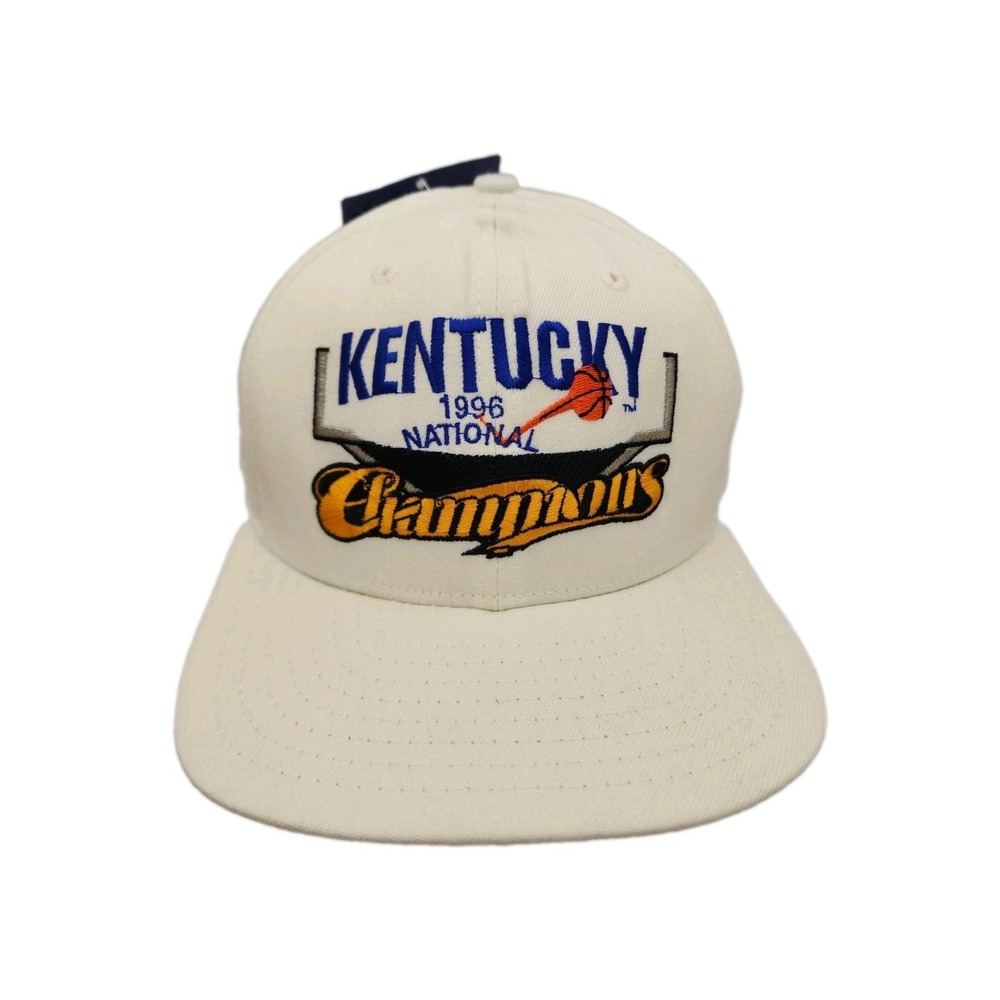 NWT Deadstock Vintage New Era 1996 Kentucky National Champions Embroidered Hat